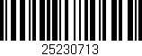 Código de barras (EAN, GTIN, SKU, ISBN): '25230713'
