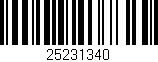 Código de barras (EAN, GTIN, SKU, ISBN): '25231340'