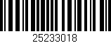 Código de barras (EAN, GTIN, SKU, ISBN): '25233018'