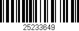 Código de barras (EAN, GTIN, SKU, ISBN): '25233649'