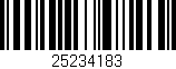 Código de barras (EAN, GTIN, SKU, ISBN): '25234183'