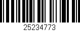 Código de barras (EAN, GTIN, SKU, ISBN): '25234773'