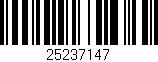 Código de barras (EAN, GTIN, SKU, ISBN): '25237147'