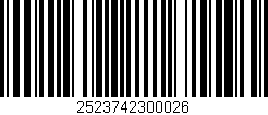 Código de barras (EAN, GTIN, SKU, ISBN): '2523742300026'