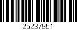Código de barras (EAN, GTIN, SKU, ISBN): '25237951'