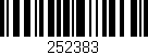 Código de barras (EAN, GTIN, SKU, ISBN): '252383'