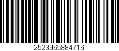 Código de barras (EAN, GTIN, SKU, ISBN): '2523965884716'