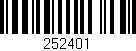 Código de barras (EAN, GTIN, SKU, ISBN): '252401'