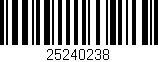 Código de barras (EAN, GTIN, SKU, ISBN): '25240238'