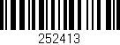 Código de barras (EAN, GTIN, SKU, ISBN): '252413'