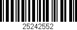 Código de barras (EAN, GTIN, SKU, ISBN): '25242552'