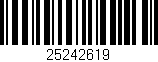 Código de barras (EAN, GTIN, SKU, ISBN): '25242619'