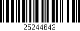 Código de barras (EAN, GTIN, SKU, ISBN): '25244643'