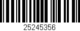Código de barras (EAN, GTIN, SKU, ISBN): '25245356'