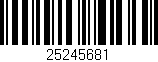 Código de barras (EAN, GTIN, SKU, ISBN): '25245681'