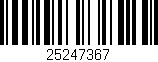 Código de barras (EAN, GTIN, SKU, ISBN): '25247367'