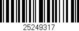 Código de barras (EAN, GTIN, SKU, ISBN): '25249317'