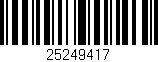 Código de barras (EAN, GTIN, SKU, ISBN): '25249417'
