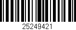 Código de barras (EAN, GTIN, SKU, ISBN): '25249421'
