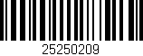 Código de barras (EAN, GTIN, SKU, ISBN): '25250209'
