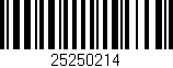 Código de barras (EAN, GTIN, SKU, ISBN): '25250214'