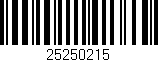 Código de barras (EAN, GTIN, SKU, ISBN): '25250215'