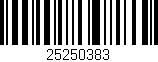 Código de barras (EAN, GTIN, SKU, ISBN): '25250383'