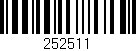 Código de barras (EAN, GTIN, SKU, ISBN): '252511'