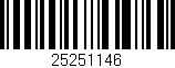 Código de barras (EAN, GTIN, SKU, ISBN): '25251146'