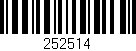 Código de barras (EAN, GTIN, SKU, ISBN): '252514'