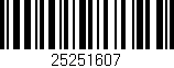 Código de barras (EAN, GTIN, SKU, ISBN): '25251607'