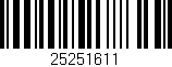Código de barras (EAN, GTIN, SKU, ISBN): '25251611'