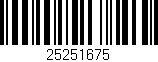 Código de barras (EAN, GTIN, SKU, ISBN): '25251675'