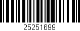 Código de barras (EAN, GTIN, SKU, ISBN): '25251699'
