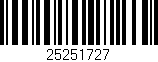 Código de barras (EAN, GTIN, SKU, ISBN): '25251727'