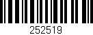 Código de barras (EAN, GTIN, SKU, ISBN): '252519'