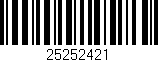 Código de barras (EAN, GTIN, SKU, ISBN): '25252421'