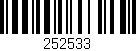 Código de barras (EAN, GTIN, SKU, ISBN): '252533'