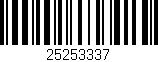 Código de barras (EAN, GTIN, SKU, ISBN): '25253337'