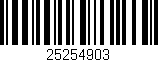 Código de barras (EAN, GTIN, SKU, ISBN): '25254903'