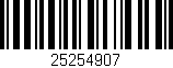 Código de barras (EAN, GTIN, SKU, ISBN): '25254907'