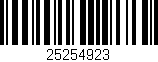 Código de barras (EAN, GTIN, SKU, ISBN): '25254923'