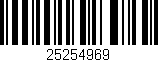 Código de barras (EAN, GTIN, SKU, ISBN): '25254969'