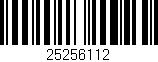 Código de barras (EAN, GTIN, SKU, ISBN): '25256112'