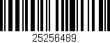 Código de barras (EAN, GTIN, SKU, ISBN): '25256489'