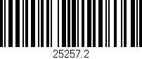 Código de barras (EAN, GTIN, SKU, ISBN): '25257.2'