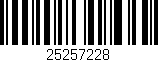 Código de barras (EAN, GTIN, SKU, ISBN): '25257228'