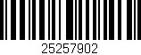 Código de barras (EAN, GTIN, SKU, ISBN): '25257902'