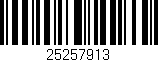 Código de barras (EAN, GTIN, SKU, ISBN): '25257913'