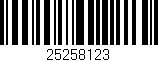Código de barras (EAN, GTIN, SKU, ISBN): '25258123'